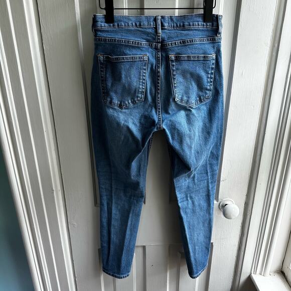 Everlane High Rise Slim Straight Ankle Jeans - Picture 8 of 10